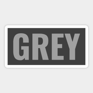 Grey text simple classic typography Sticker